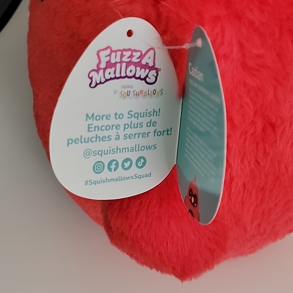 Jazwares Original Squishmallows 14" Fuzz-A-Mallows Cazlan the Cardinal SFZ12 #48 - Picture 7 of 8